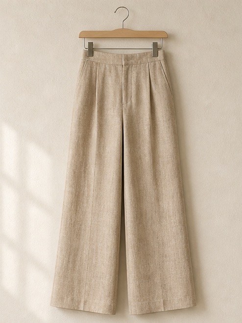 Quần linen ống suông Phố